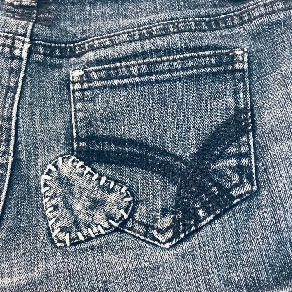 Freestyle Revolution Distressed Girls Jean Shorts - Picture 6 of 7